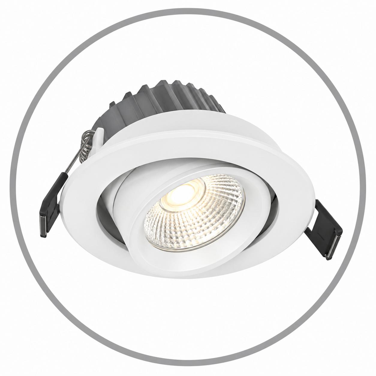 Đèn LED âm trần chỉnh hướng, linh hoạt góc chiếu sáng